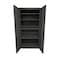 Steel Cabinets Usa Storage Cabinet, 72 in H, 36 in W, Charcoal, 4 Shelves UA-362472-C - alternate 3